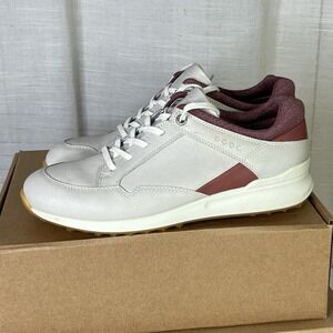 ECCO Women's Street Retro Size 7 Hydromax Spikeless Leather Golf Shoes EUC!